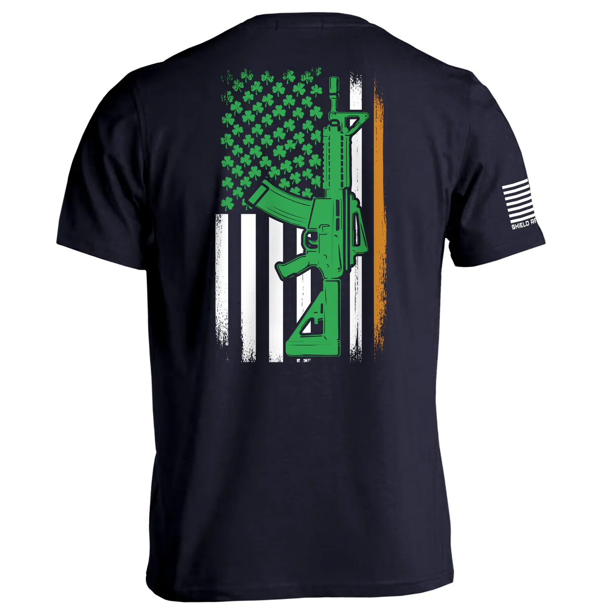 AR15 Irish American Flag (Back Print) - Image 2