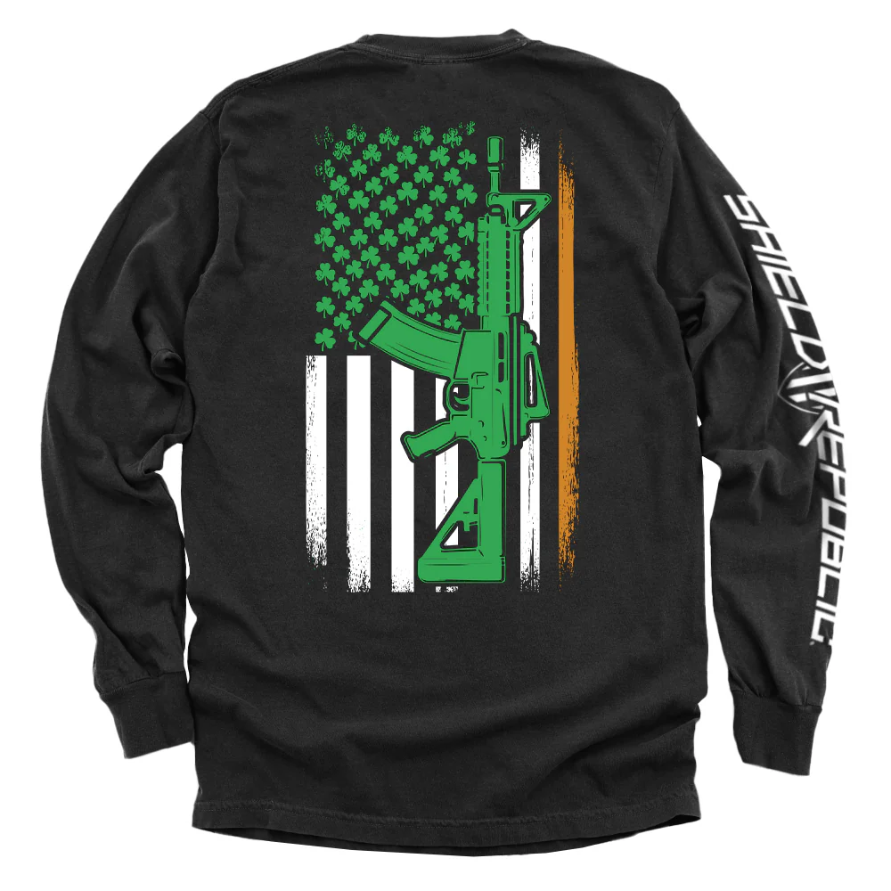 AR15 Irish American Flag (Back Print) - Image 3