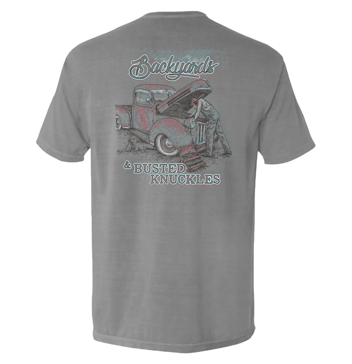 Backyards and Busted Knuckles Pocket Tee - Image 3