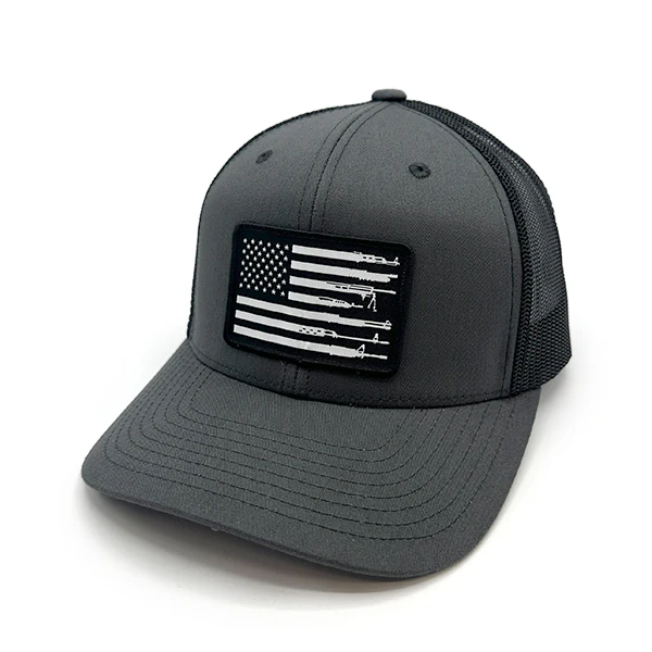 Firearm Flag Woven Patch Hat - Image 2