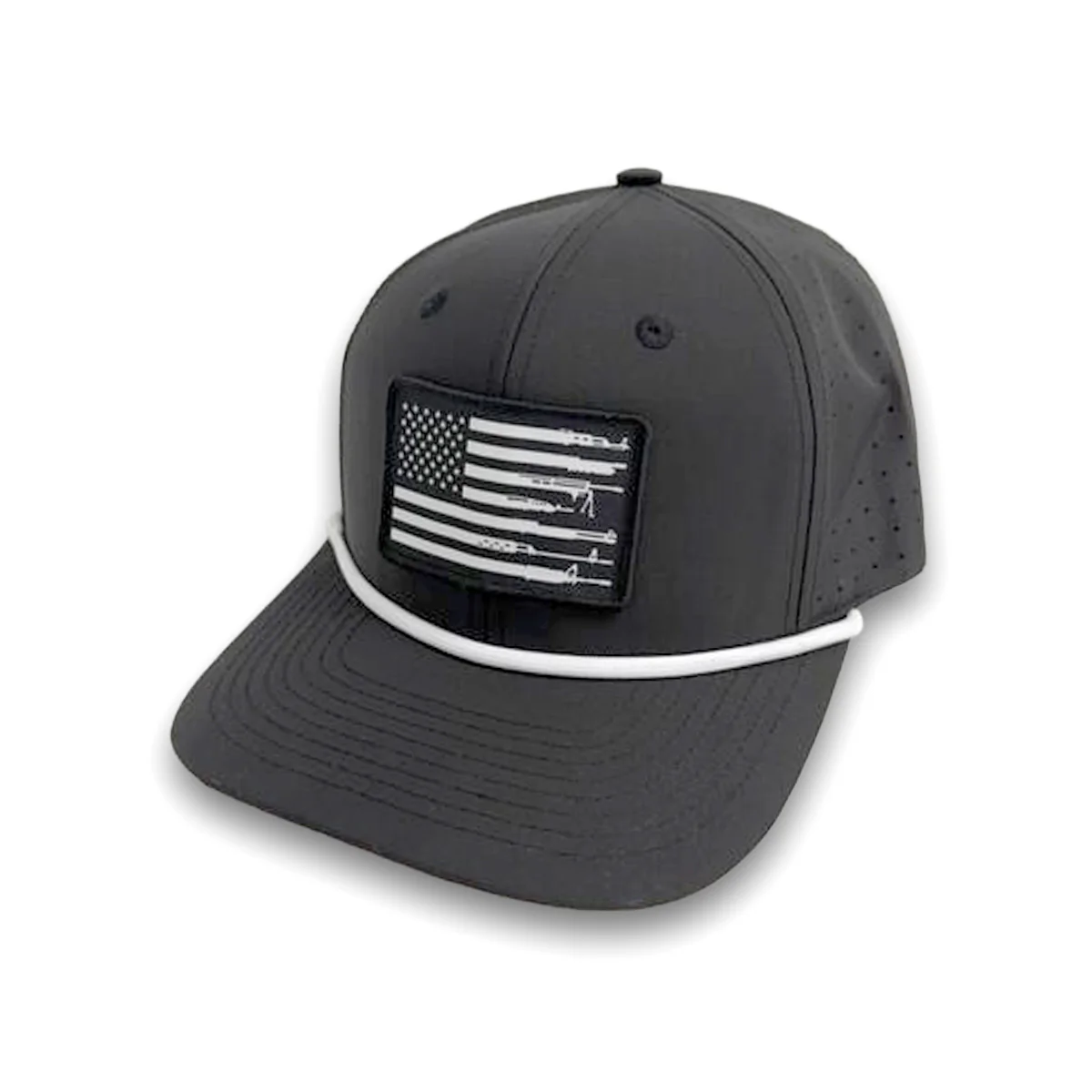 Firearm Flag Woven Patch Hat - Image 3