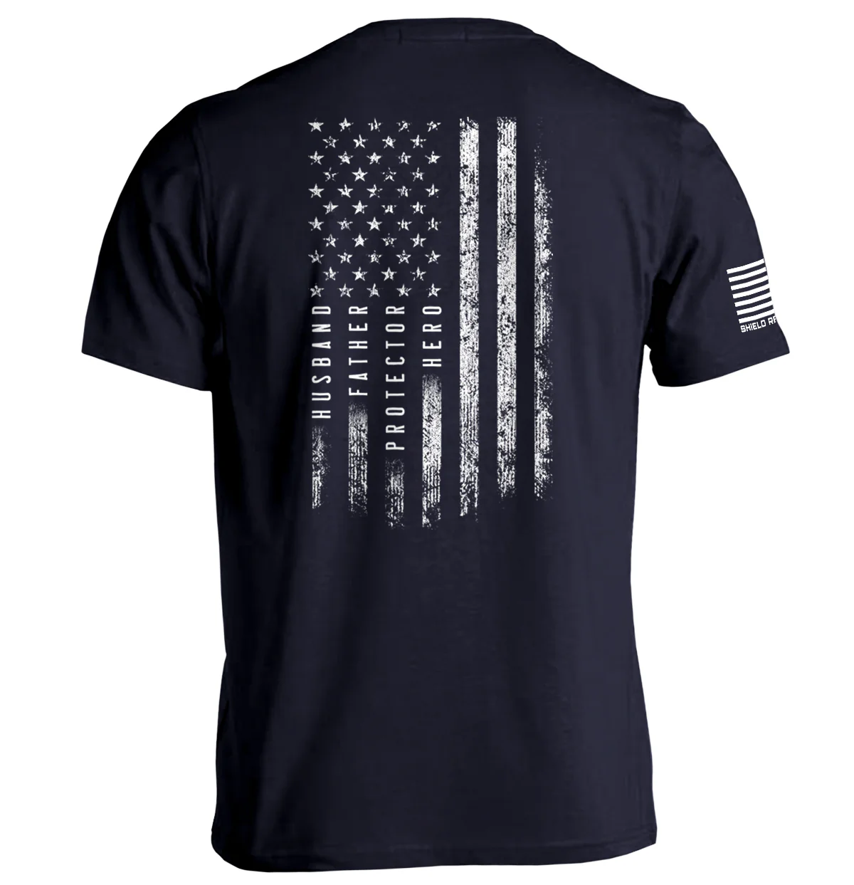 Husband Father Protector Hero American Flag - Image 2