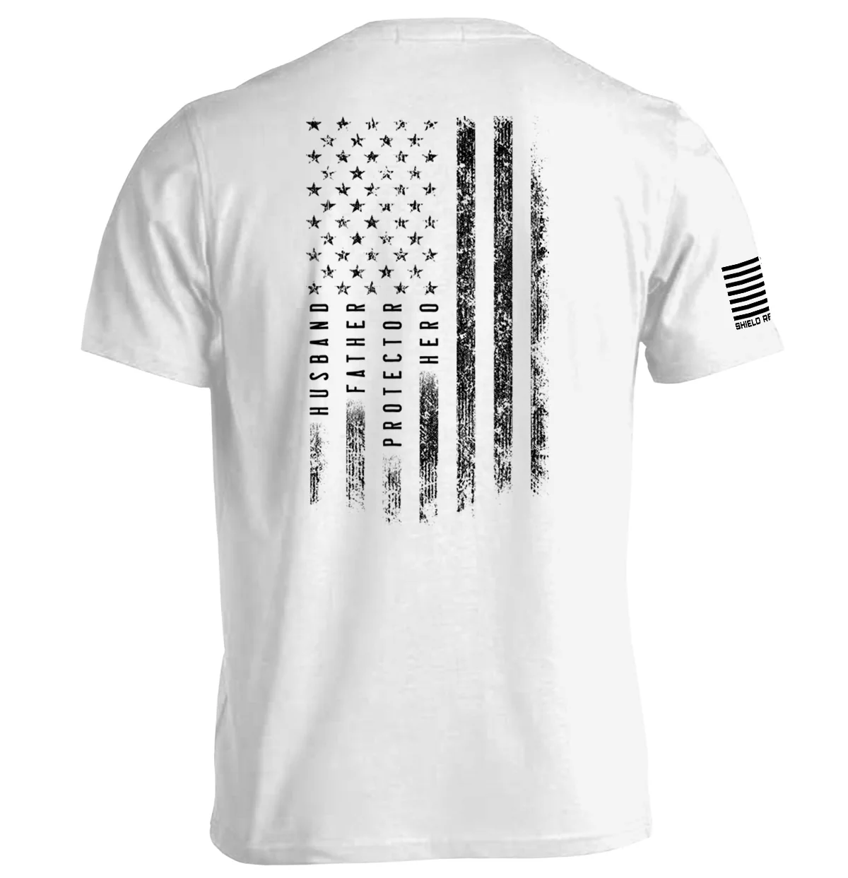 Husband Father Protector Hero American Flag - Image 3