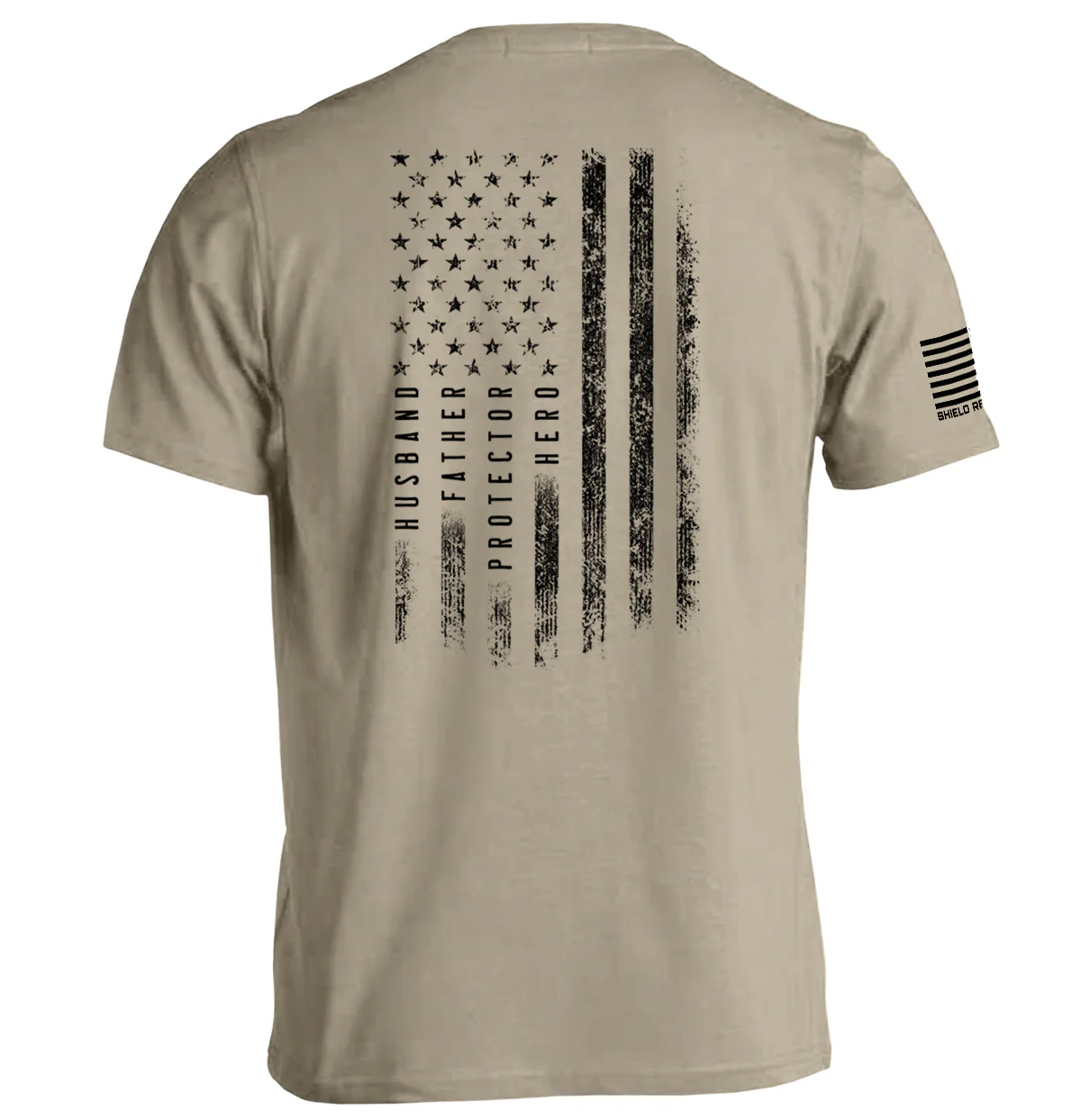 Husband Father Protector Hero American Flag - Image 4