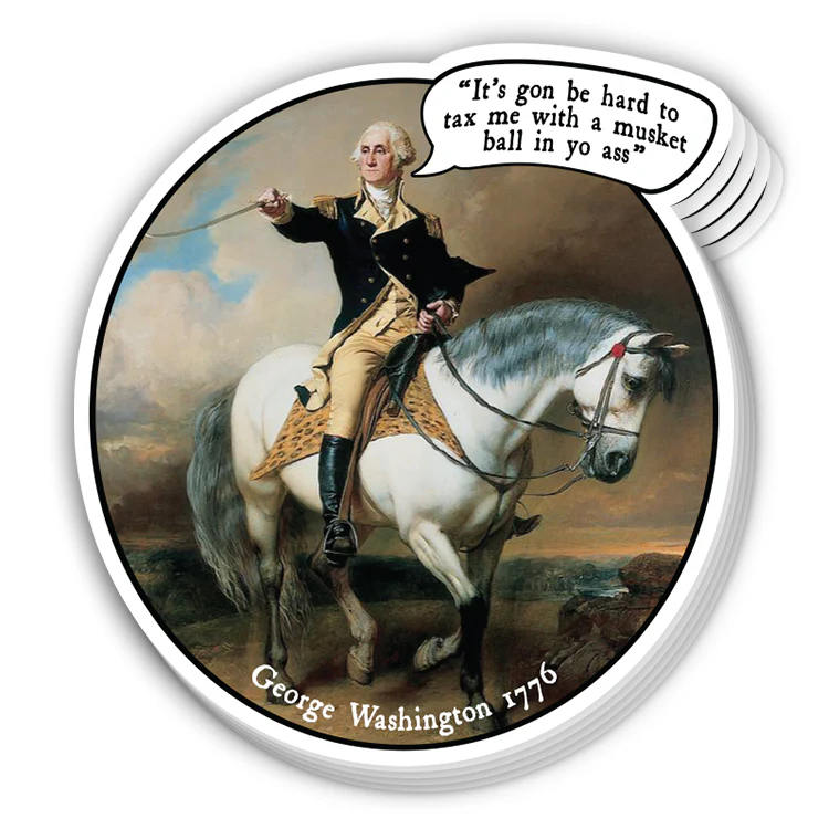 It's Gon Be Hard To Tax Me Circle Decal