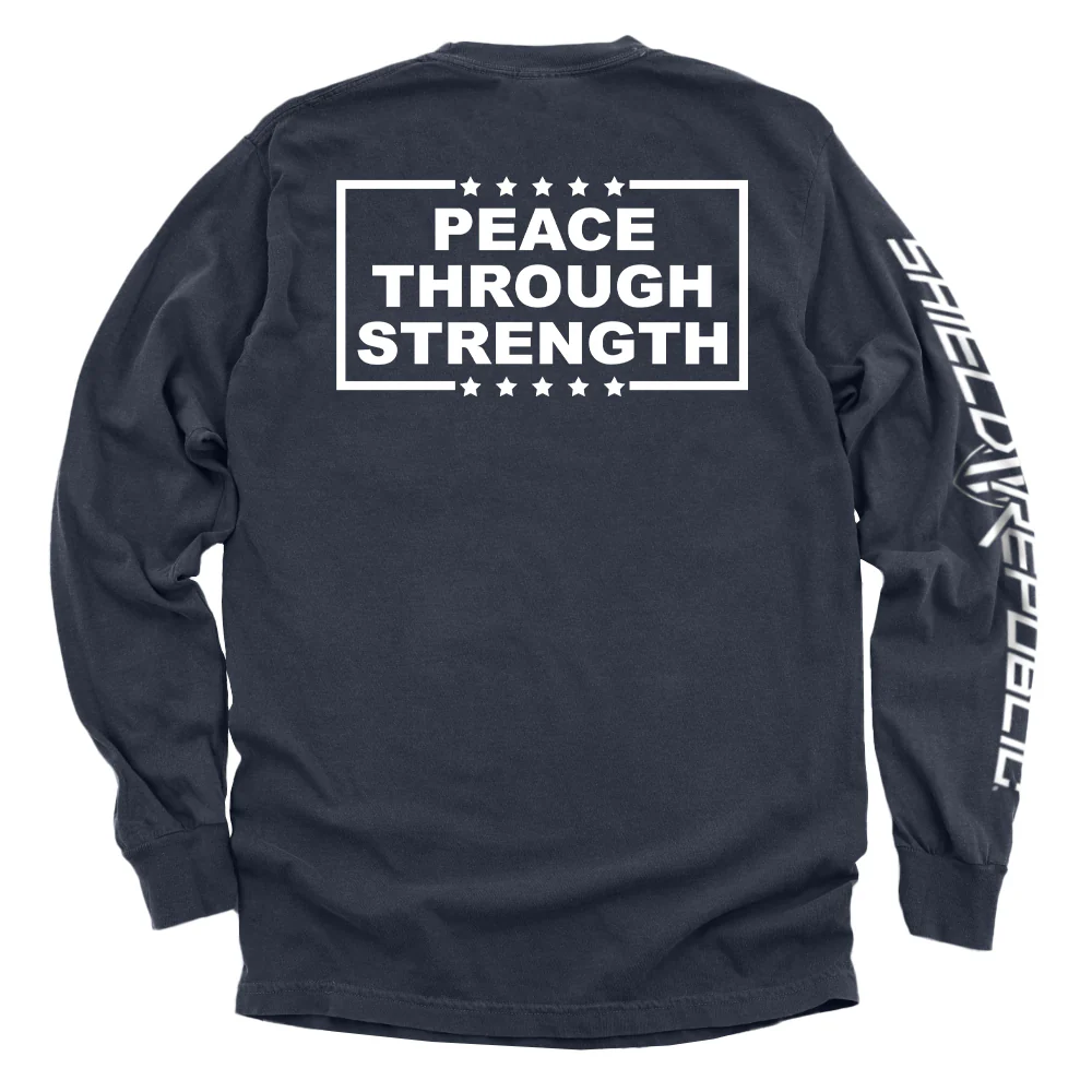 Peace Through Strength White - Image 4