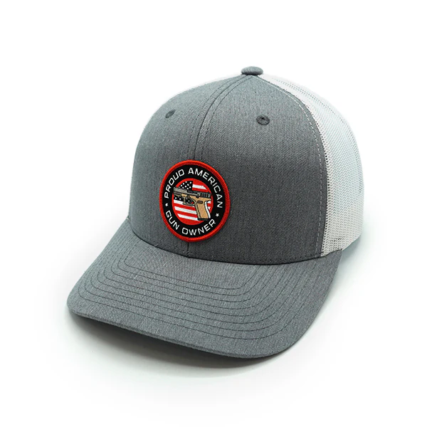 Proud American Gun Owner Woven Patch Hat - Image 3