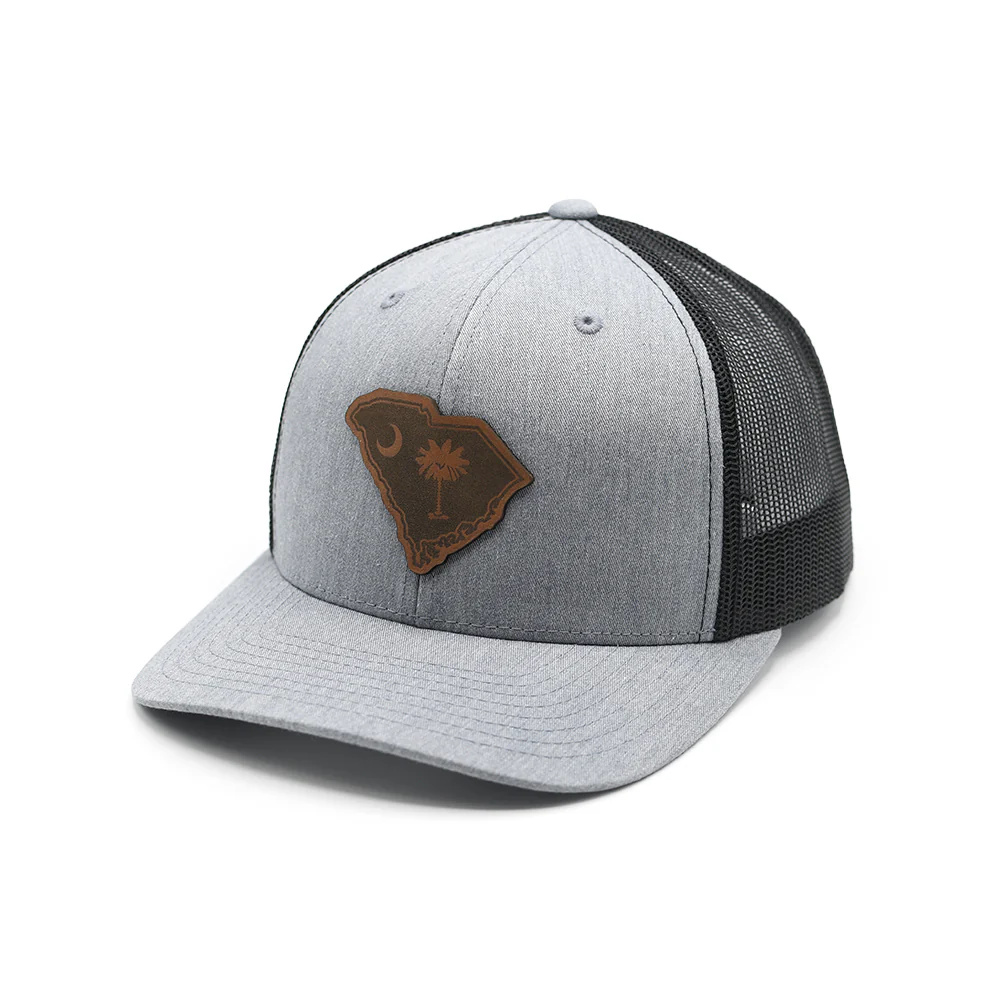 SC State Flag Leather Patch Hat - Image 7