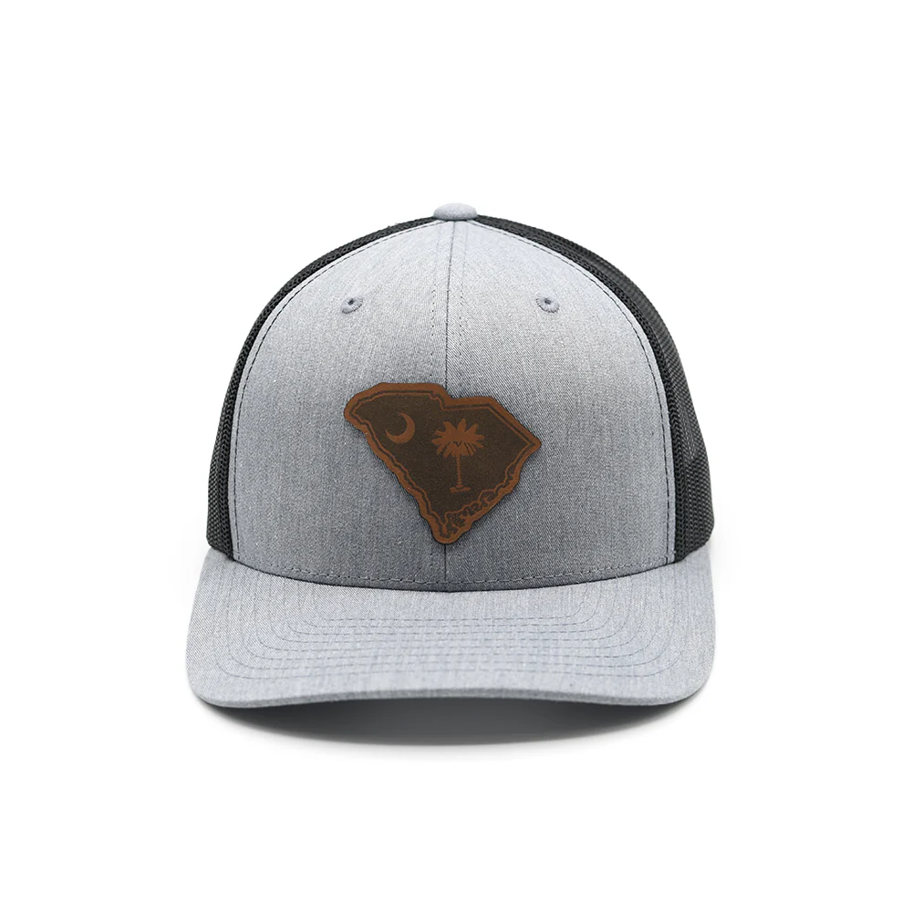 SC State Flag Leather Patch Hat - Image 8