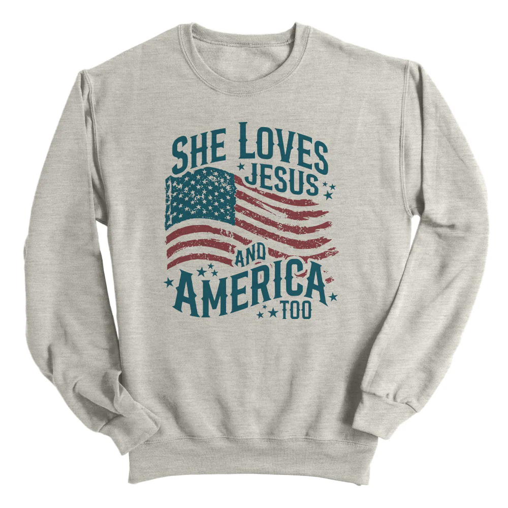 She Loves Jesus And America Too (Front) - Image 11