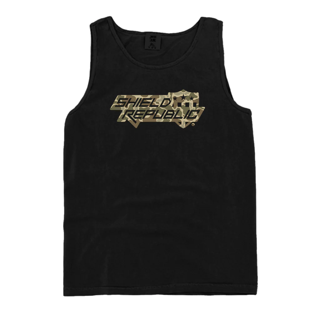 Shield Republic Duck Camo Stacked Logo (Front) - Image 10