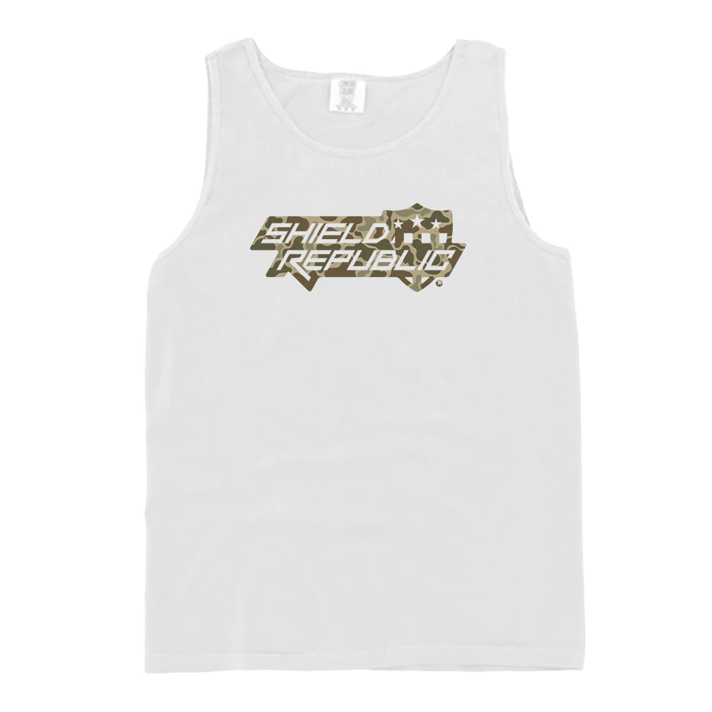 Shield Republic Duck Camo Stacked Logo (Front) - Image 4
