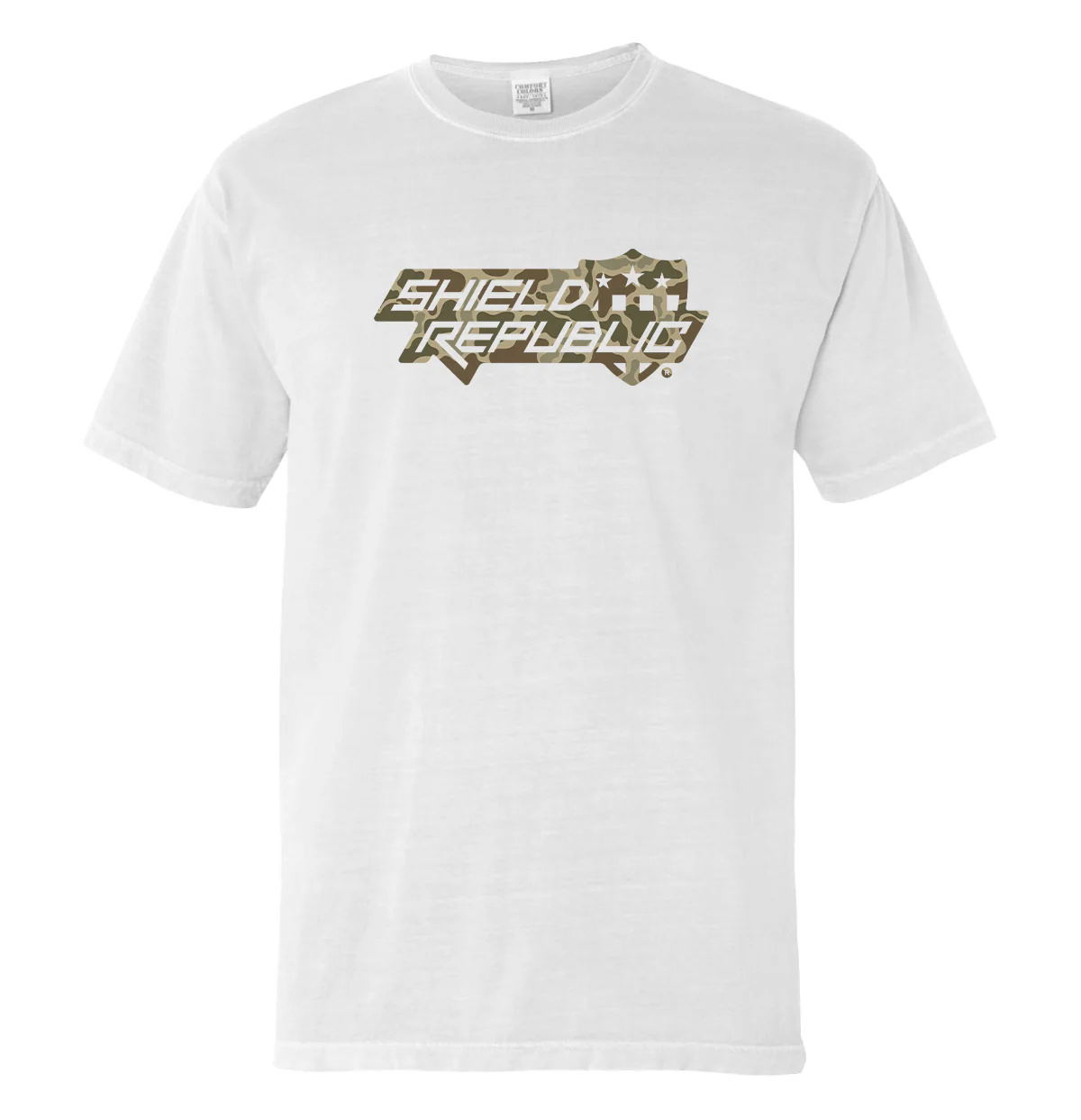 Shield Republic Duck Camo Stacked Logo (Front) - Image 6
