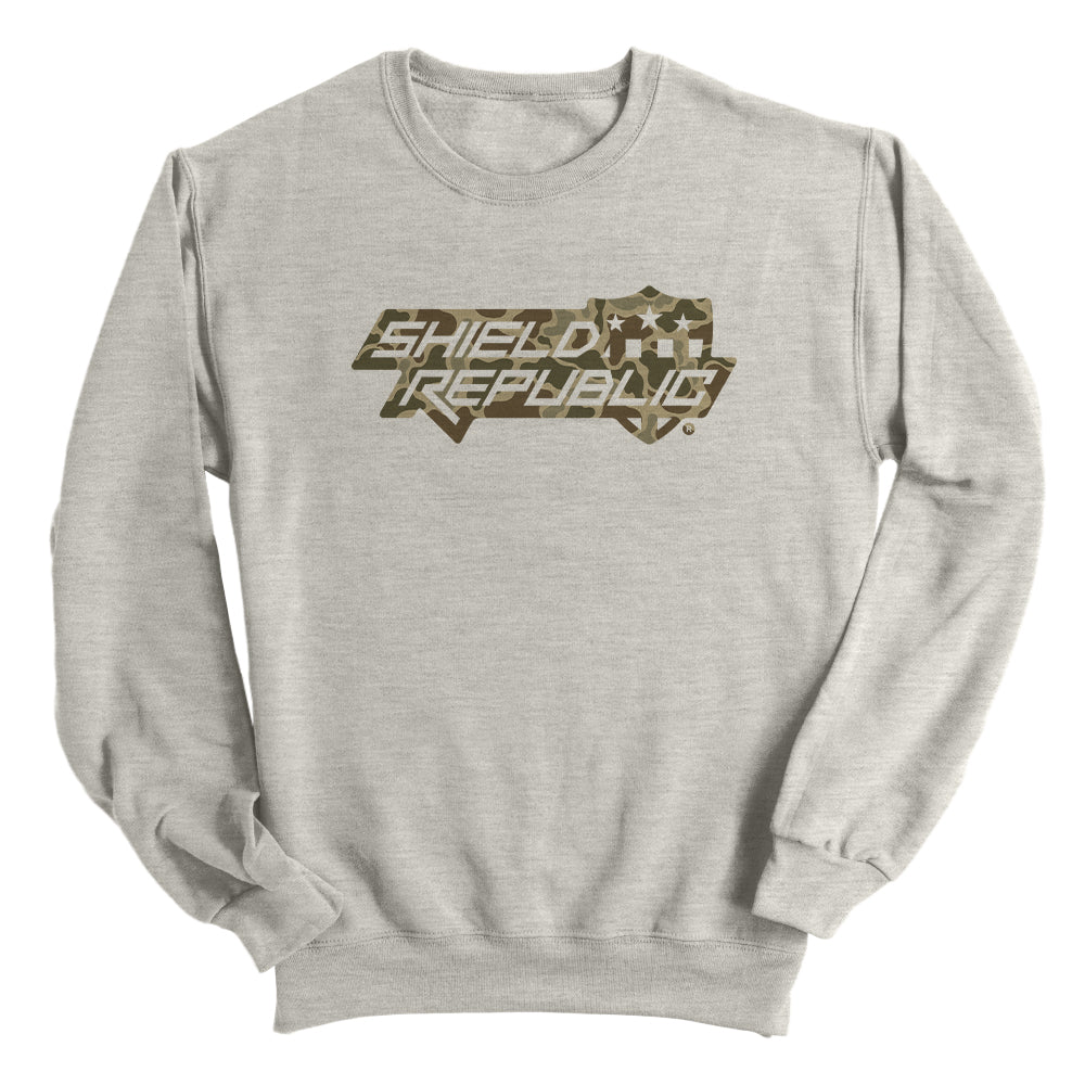 Shield Republic Duck Camo Stacked Logo (Front) - Image 7