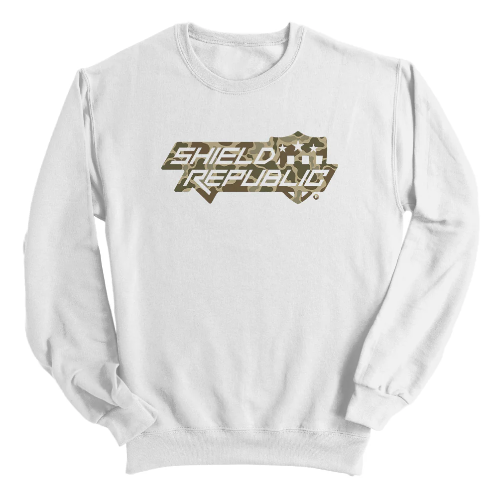 Shield Republic Duck Camo Stacked Logo (Front) - Image 8