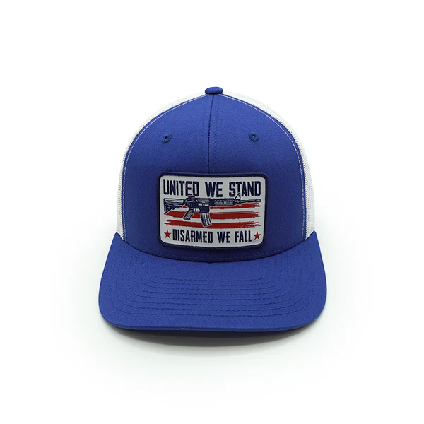 United We Stand Disarmed We Fall Woven Patch Hat - Image 3
