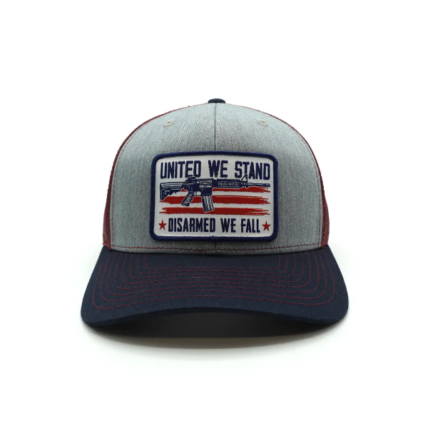 United We Stand Disarmed We Fall Woven Patch Hat - Image 4