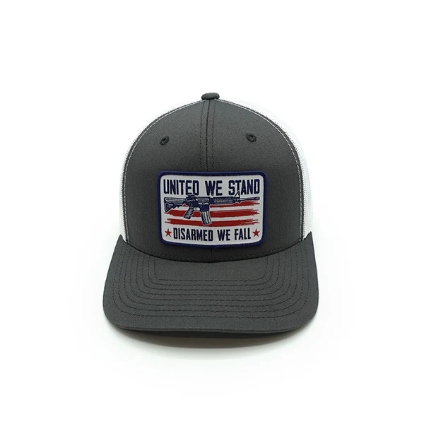 United We Stand Disarmed We Fall Woven Patch Hat - Image 6