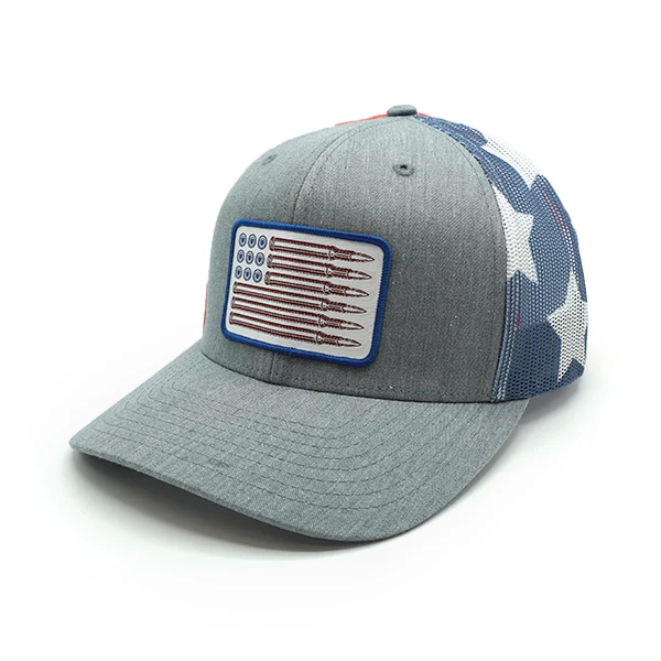 USA Bullet Flag Woven Patch Hat - Image 3