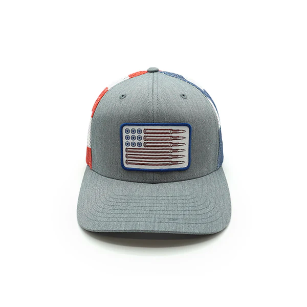 USA Bullet Flag Woven Patch Hat - Image 4