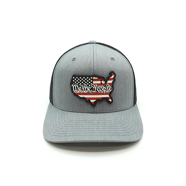 USA Constitution Flag PVC Patch Hat - Image 3