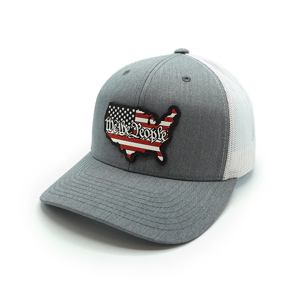 USA Constitution Flag PVC Patch Hat - Image 4