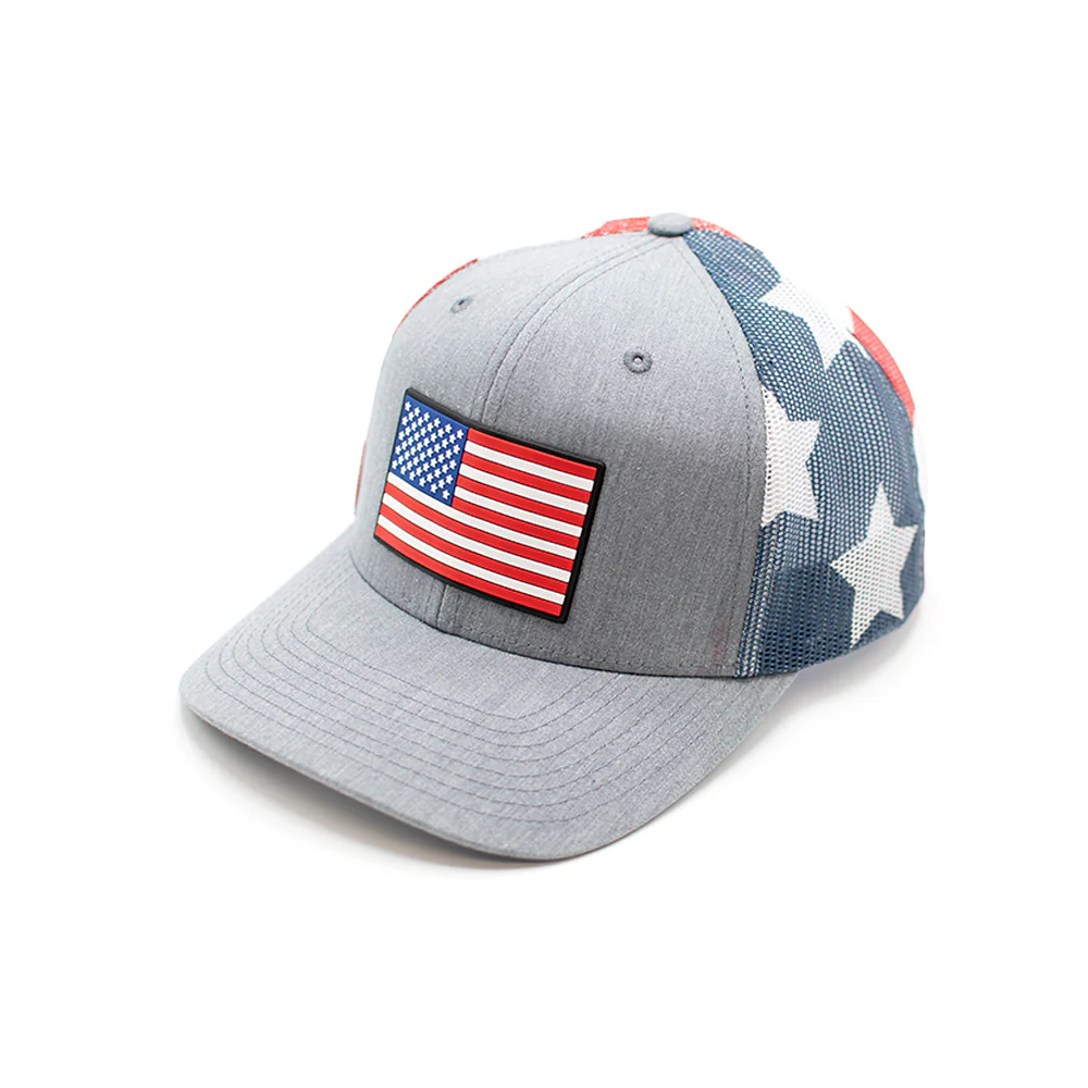 USA Flag PVC Patch Hat - Image 4