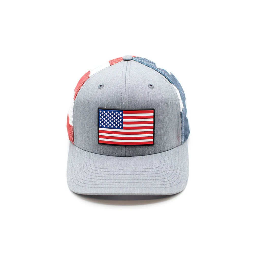 USA Flag PVC Patch Hat - Image 5